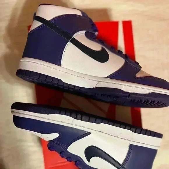 Nike Dunk High Electro Purple Midnight Navy - Picture 3 of 5